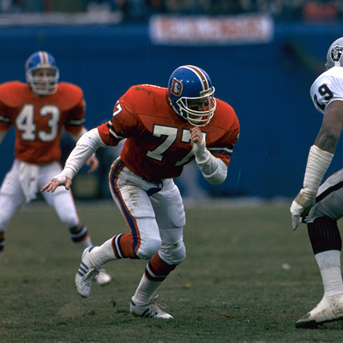 Mecklenburg playing with the Broncos