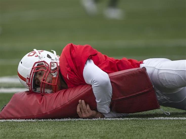 Center Grove football player Patrick Brickley